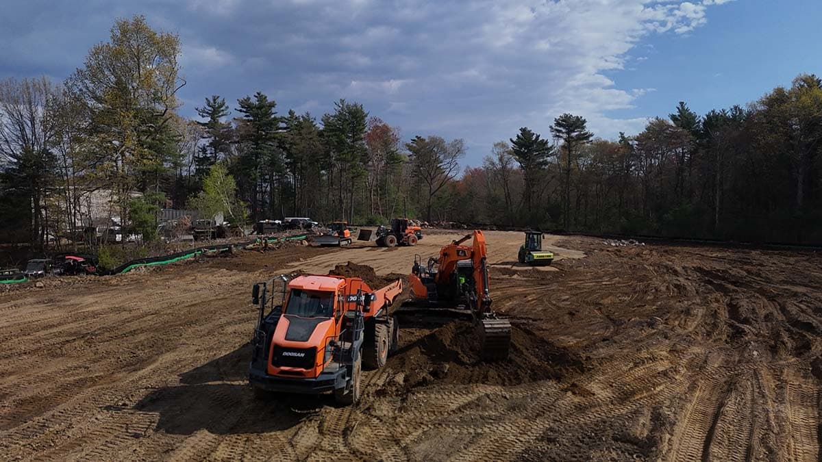 Patriot Park construction progress, May 5